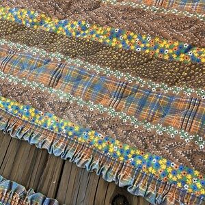 Vintage 2 piece table runner